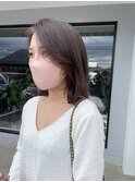 20代30代大人可愛いエアリーボブアッシュベージュ透明感
