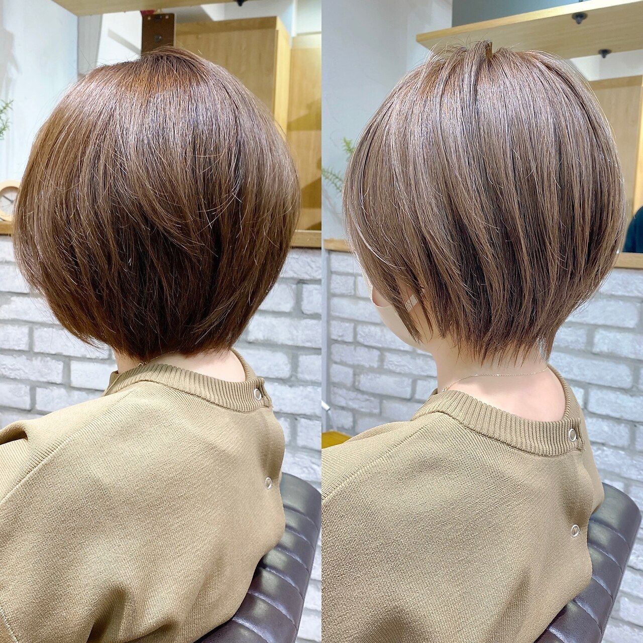 30代/40代/50代・絶壁解消・小顔前下がりショートボブ【中村