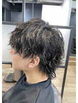 クロム トウキョウ ザ バーバー 新宿(CHROM TOKYO the Barber) メンズウルフ波巻きスパイラルパーマ