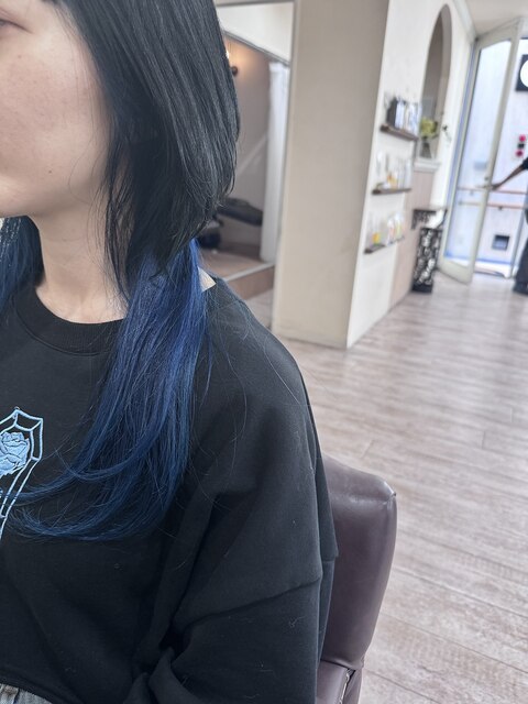 極上髪質改善/ブルーブラック/インナーネイビー