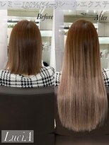ルシア 京都四条河原町烏丸(LuciA)&nbsp;【レミー100%/54cm】シールエクステ×バレイヤージュ×カラー
