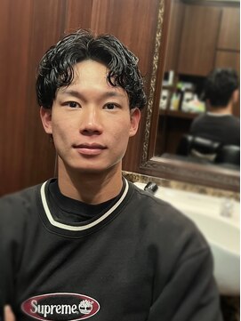 ヒロギンザ 大阪本店(HIRO GINZA) センターパート×カルマパーマ