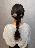 結婚式/卒業式/入学式/成人式 ヘアセット 編みおろし#2