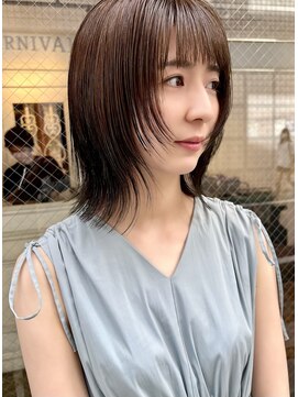 カーニバル 江古田(CARNIVAL) SOGAME-103 大人かわいい/小顔/ウルフボブ/グレージュ/レイヤー