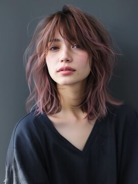 アルトリスト(Altruist Aging×HAIR&SPA) ★ダークアッシュ大人ガーリーボブ着物ミディアムレイヤーカット