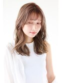 【坂本拓麻】薄めバングに柔らか質感カールの愛されミディアム