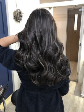 エトラ 渋谷店(etora) 小顔ヘア ネビージュグレージュハイライトカラー◎