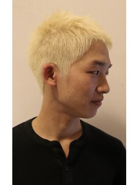 ヘアカロン 熊本本店(Hair CALON) メンズブロンドベリショボウズスパイキーショート熊本下通
