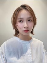 ユーフォリア 青山(Euphoria)&nbsp;ベージュカラーロングウルフレイヤー似合わせ顔周りカット