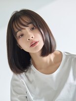 ラフィスヘアー トゥー 倉敷店(La fith hair too.) 【La fith】暗髪カラー×シースルーバング