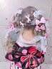 2026年度成人式ヘアセット＋着付け】早朝料金込み￥19000 電話予約受付