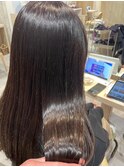 艶髪　髪質改善　茶髪　透明感カラー　