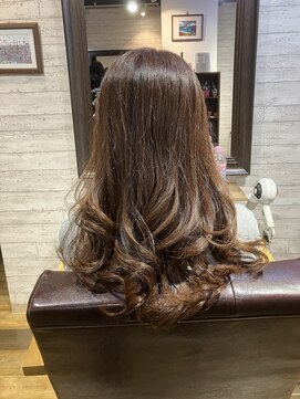 ニースヘアギャラリー 上野御徒町店(Neece hair gallery by across) ピンクベージュグレーカバー