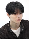 ナチュラルシースルーマッシュ刈り上げツーブロックダウンパーマ