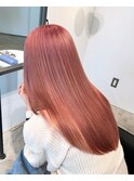 ブリーチ2回!ピンクベージュ