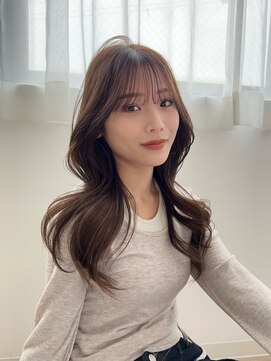 リアン バイ キートス(Lien by kiitos) レイヤーカット/顔まわりカット/くすみベージュ