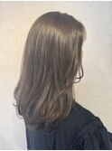 ◎ラベンダーアッシュカラー×控えめレイヤースタイル ◎
