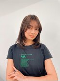 ミディアム/韓国風/レイヤーカット/顔回りカット/柏駅