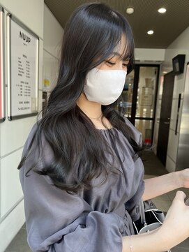 ヌープヘアーアイス(NUUP.hair ici) 夏◎くびれヘア×ラベンダー艶髪で小顔韓国風