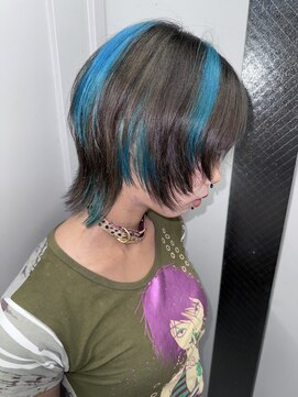 オーン(OOn) brown × turquoise blue