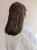 アッシュベージュ 艶髪 髪質改善 顔周りカット 20代 透明感