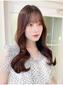 大人ガーリー/ダークアッシュ/ミディアムレイヤー似合わせカット