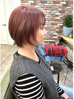 ルーナヘアー(LUNA hair)&nbsp;ショート　カッパーピンク　ブリーチ無しダブルカラー
