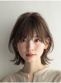 ルーズショートパーマスタイル