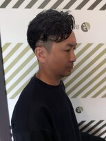 バーバーバー 都賀(BARBER-BAR)&nbsp;清潔感◎好印象ビジネスマンのアップバングパーマ