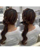 ヘアセットアリエス(aries)&nbsp;お団子サイドポニー