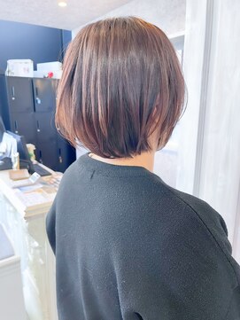 キャアリー(Caary) 福山人気30代40代大人の丸みショート艶見えピンクブラウン小顔