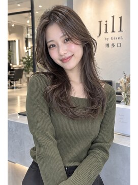 ジル バイ ジゼル 博多店(JILL by GiseL) 韓国レイヤー/顔周りカット/透明感カラー/ブリーチなしWカラー