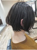 シャープな前下がりボブ  お客様スナップ写真