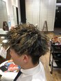 ヘアーサロンデフォーエバー(hairsalon de Forever) ハイライト×ツイストパーマ！でパンチの効いた感じに！