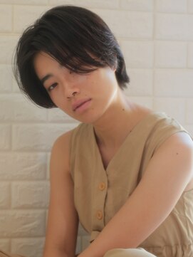 ロンドプランタン 恵比寿(Lond Printemps) 【Lond佐野】イメチェン黒髪でも大人かわいい耳かけショート