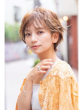 ロジッタ(ROJITHA) 【ROJITHA】オレンジベージュ×シースルーバング