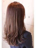 【ONE HAIR】ピンクベージュ☆セミウェットウェーブ