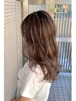 ヘアーズ ベリー 高槻店(hairs BERRY)&nbsp;BERRY＿マロンベージュ＿Ａライン＿かきあげ＿10代20代30代40代