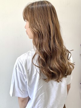 フォーク FOLK 【FOLK】小顔 リバース巻き ハイライト ベージュ 38mmアイロン♪