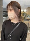 20代30代大人かわいいホワイトベージュインナーカラー