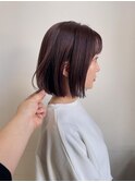 パツッと切りっぱなし bob