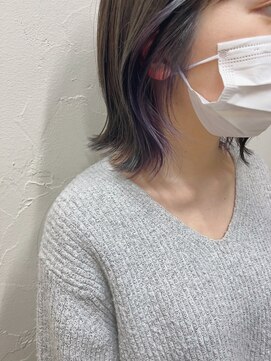 シュリット(schritt) シルバーラベンダーのポイントカラー  エジリ