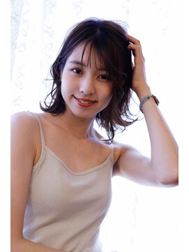 ナンバー ジェミカ 札幌(N° jemica) 大人っぽ可愛いくびれボブ/艶カラー/10代/20代