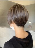 ツヤショートボブ ハンサムショート ナチュラルショート