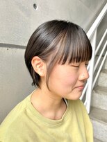 トト 船橋店(toto.)&nbsp;黒髪/グレーベージュ/レイヤーロング/前髪パーマ[西船橋/津田沼]