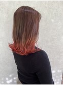 グラデーション☆ピンクオレンジ