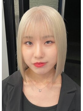 ディーン 岡崎店(DEAN) ミルクティーベージュダブルカラーインナーカラーケアブリーチ