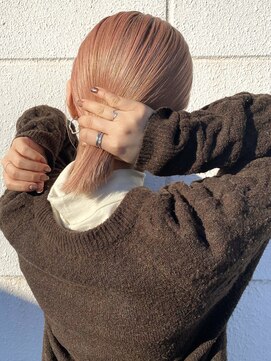 ラミエバイメルト 下北沢(lamie by melt) 花田/美髪/ピンクブラウン/ピンクベージュ/サーモンピンク