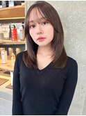 ブリーチ 学割 オリーブベージュ レイヤーカット リタッチ57＊