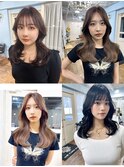 くびれボブミニウルフ透明感シルバーアッシュグレージュカラー